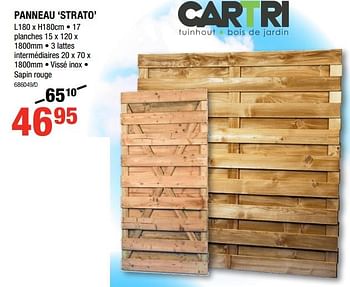 Promotions Panneau strato - Cartri - Valide de 17/05/2018 à 27/05/2018 chez HandyHome