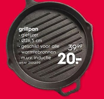 Promotions Grillpan - Produit maison - Blokker - Valide de 14/05/2018 à 27/05/2018 chez Blokker