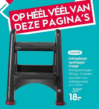 Promotions Inklapbaar opstapje-trapje - Curver - Valide de 14/05/2018 à 27/05/2018 chez Blokker