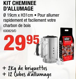 Promotions Kit cheminee d`allumage - Weber - Valide de 17/05/2018 à 27/05/2018 chez HandyHome