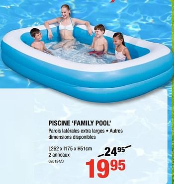 Promoties Piscine family pool - Huismerk - HandyHome - Geldig van 17/05/2018 tot 27/05/2018 bij HandyHome