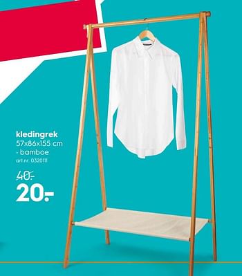 Promotions Kledingrek - Produit maison - Blokker - Valide de 21/05/2018 à 27/05/2018 chez Blokker