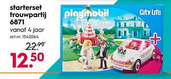 Promoties Starterset trouwpartij - Playmobil - Geldig van 14/05/2018 tot 27/05/2018 bij Blokker