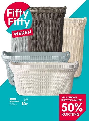 Promotions Wasbox knit - Curver - Valide de 14/05/2018 à 27/05/2018 chez Blokker