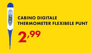 Promoties Cabino digitale thermometer flexibele punt - Cabino - Geldig van 22/05/2018 tot 02/06/2018 bij Baby & Tiener Megastore