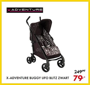 Promoties X-adventure buggy ufo blitz zwart - Xadventure - Geldig van 22/05/2018 tot 02/06/2018 bij Baby & Tiener Megastore