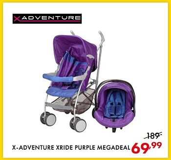 Promoties X-adventure xride purple megadeal - Xadventure - Geldig van 22/05/2018 tot 02/06/2018 bij Baby & Tiener Megastore