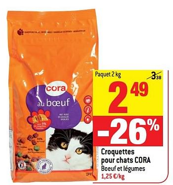 Promotions Croquettes pour chats cora - Produit maison - Match - Valide de 23/05/2018 à 29/05/2018 chez Match