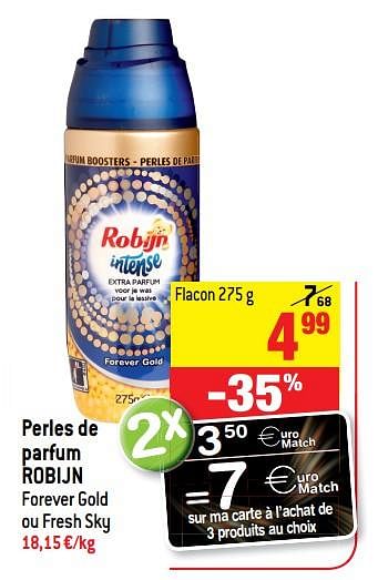 Promoties Perles de parfum robijn - Robijn - Geldig van 23/05/2018 tot 29/05/2018 bij Match