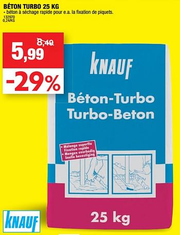 Promoties Béton turbo - Knauf - Geldig van 23/05/2018 tot 03/06/2018 bij Hubo
