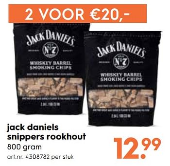 Promotions Jack daniels snippers rookhout - Jack Daniel's - Valide de 23/05/2018 à 29/05/2018 chez Blokker