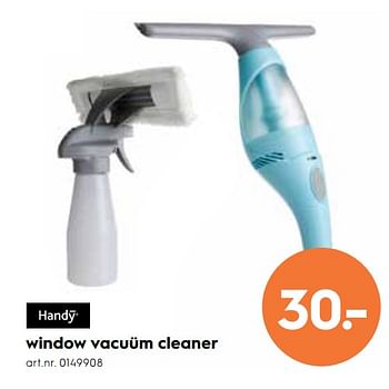 Promoties Window vacuüm cleaner - Handy - Geldig van 23/05/2018 tot 29/05/2018 bij Blokker