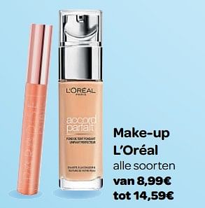 Promoties Make-up l`oréal - L'Oreal Paris - Geldig van 23/05/2018 tot 04/06/2018 bij Carrefour