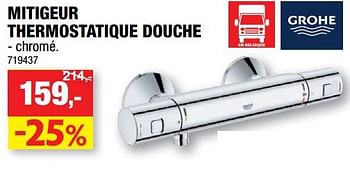 Promoties Mitigeur thermostatique douche - Grohe - Geldig van 23/05/2018 tot 03/06/2018 bij Hubo