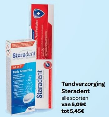 Promoties Tandverzorging steradent - Steradent - Geldig van 23/05/2018 tot 04/06/2018 bij Carrefour
