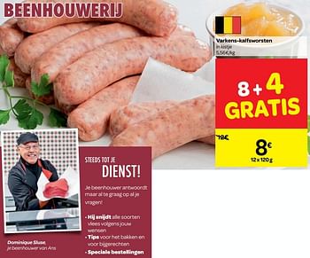 Promoties Varkens-kalfsworsten - Huismerk - Carrefour  - Geldig van 23/05/2018 tot 28/05/2018 bij Carrefour