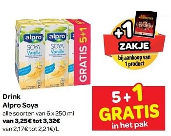 Promoties Drink alpro soya - Alpro - Geldig van 23/05/2018 tot 04/06/2018 bij Carrefour