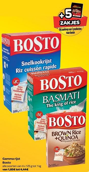 Promoties Gamma rijst bosto - Bosto - Geldig van 23/05/2018 tot 04/06/2018 bij Carrefour