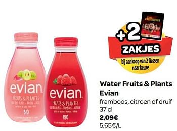 Promoties Water fruits + plants evian - Evian - Geldig van 23/05/2018 tot 04/06/2018 bij Carrefour