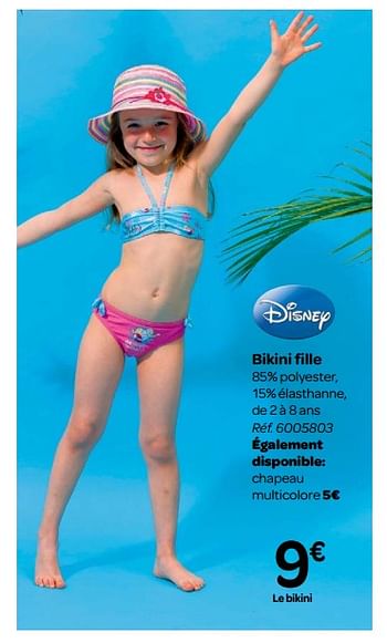 Promotions Bikini fille - Disney - Valide de 23/05/2018 à 04/06/2018 chez Carrefour