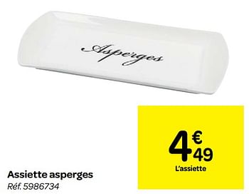 Promotions Assiette asperges - Produit maison - Carrefour  - Valide de 23/05/2018 à 28/05/2018 chez Carrefour