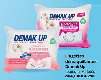 Promotions Lingettes démaquillantes demak up - Demak'Up - Valide de 23/05/2018 à 04/06/2018 chez Carrefour