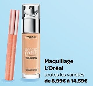 Promotions Maquillage l`oréal - L'Oreal Paris - Valide de 23/05/2018 à 04/06/2018 chez Carrefour