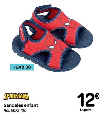 Promoties Sandales enfant - Spider-man - Geldig van 23/05/2018 tot 04/06/2018 bij Carrefour