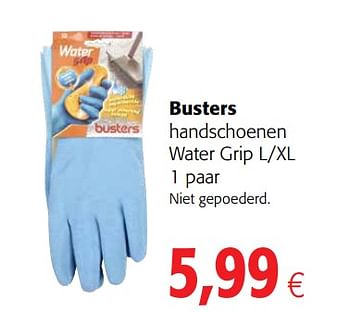 Promotions Busters handschoenen water grip l-xl - Busters - Valide de 23/05/2018 à 05/06/2018 chez Colruyt