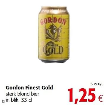 Promotions Gordon finest gold sterk blond bier - Gordon - Valide de 23/05/2018 à 05/06/2018 chez Colruyt