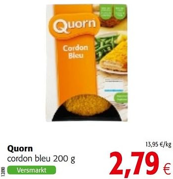 Promoties Quorn cordon bleu - Quorn - Geldig van 23/05/2018 tot 05/06/2018 bij Colruyt