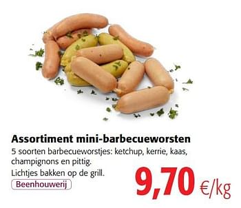 Promoties Assortiment mini-barbecueworsten - Huismerk - Colruyt - Geldig van 23/05/2018 tot 05/06/2018 bij Colruyt
