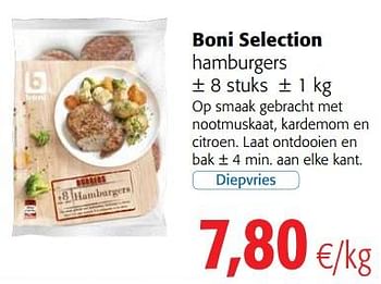 Promoties Boni selection hamburgers - Boni - Geldig van 23/05/2018 tot 05/06/2018 bij Colruyt