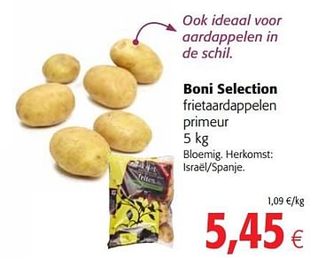 Promoties Boni selection frietaardappelen primeur - Boni - Geldig van 23/05/2018 tot 05/06/2018 bij Colruyt