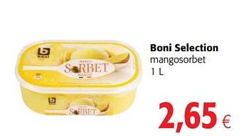 Promotions Boni selection mangosorbet - Boni - Valide de 23/05/2018 à 05/06/2018 chez Colruyt
