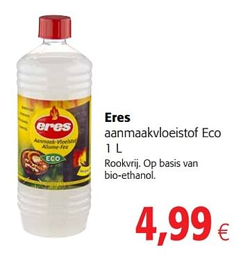 Promoties Eres aanmaakvloeistof eco - Eres - Geldig van 23/05/2018 tot 05/06/2018 bij Colruyt