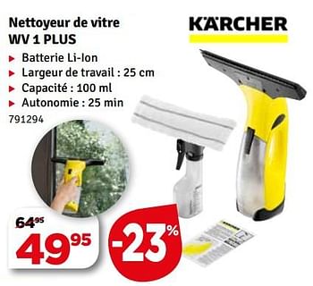 Promotions Kärcher nettoyeur de vitres wv 1 plus - Kärcher - Valide de 23/05/2018 à 03/06/2018 chez Mr. Bricolage