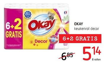 Promotions Okay keukenrol decor - Produit maison - Okay  - Valide de 24/05/2018 à 06/06/2018 chez Spar (Colruytgroup)