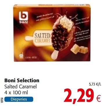 Promotions Boni selection salted caramel - Boni - Valide de 23/05/2018 à 05/06/2018 chez Colruyt