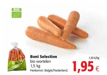 Promoties Boni selection bio wortelen - Boni - Geldig van 23/05/2018 tot 29/05/2018 bij Colruyt