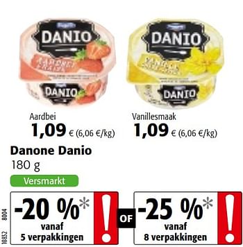 Promotions Danone danio - Danone - Valide de 23/05/2018 à 05/06/2018 chez Colruyt