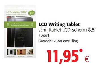 Promoties Lcd writing tablet schrijftablet lcd-scherm 8,5 - Huismerk - Colruyt - Geldig van 23/05/2018 tot 05/06/2018 bij Colruyt