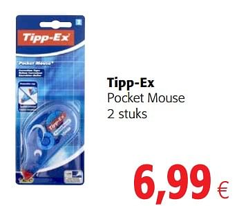 Promoties Tipp-ex pocket mouse - Tipp-Ex - Geldig van 23/05/2018 tot 05/06/2018 bij Colruyt