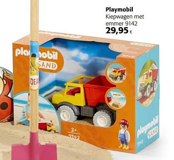Promoties Playmobil kiepwagen met emmer 9142 - Playmobil - Geldig van 23/05/2018 tot 05/06/2018 bij Colruyt