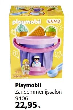 Promotions Playmobil zandemmer ijssalon 9406 - Playmobil - Valide de 23/05/2018 à 05/06/2018 chez Colruyt