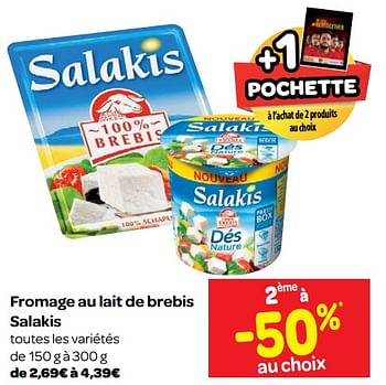 Promotions Fromage au lait de brebis salakis - Salakis - Valide de 23/05/2018 à 04/06/2018 chez Carrefour
