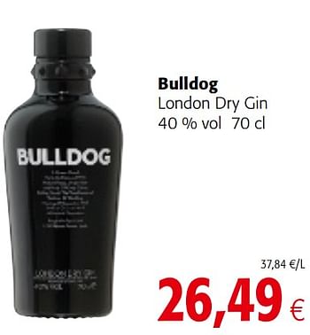 Promoties Bulldog london dry gin - Bulldog - Geldig van 23/05/2018 tot 05/06/2018 bij Colruyt