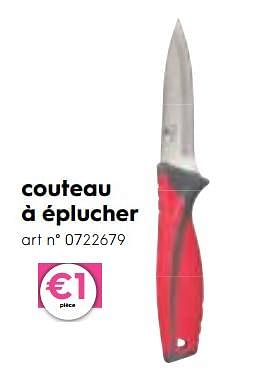 Promotions Couteau à éplucher - Produit maison - Blokker - Valide de 23/05/2018 à 29/05/2018 chez Blokker