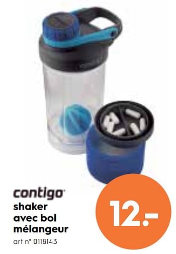Promotions Shaker avec bol mélangeur - Contigo - Valide de 23/05/2018 à 29/05/2018 chez Blokker
