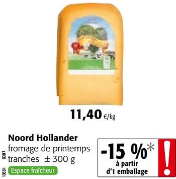 Promotions Noord hollander fromage de printemps - Noord-Hollander - Valide de 23/05/2018 à 05/06/2018 chez Colruyt